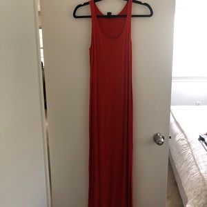 Maxi coral dress